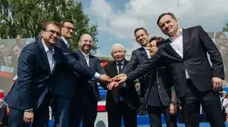 Politycy Zjednoczonej Politycy w Bogatyni (zdjęcie z 24 czerwca)