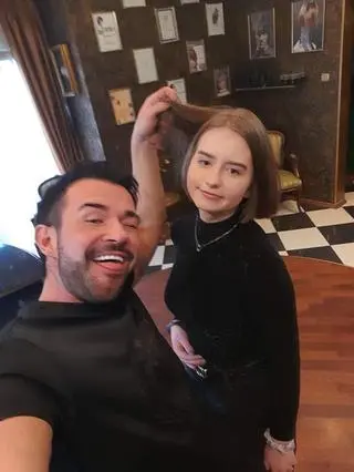 Karolina już po cięciu