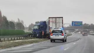 Gołoledź na autostradzie A2