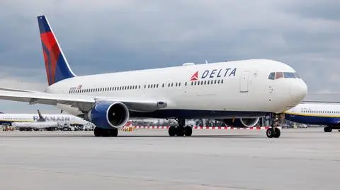 May 13, 2023: Delta Air Lines Boeing 767-332 (ER) at Vaclav Havel airport Prague
