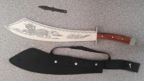 26-latek jechał na mecz z maczetą