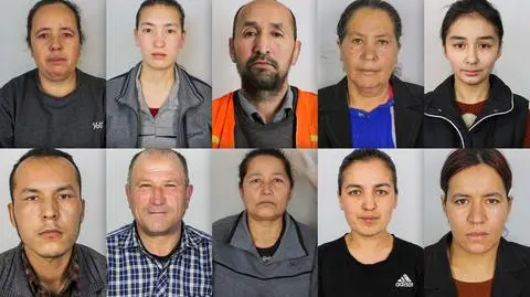 Zdjęcia Ujgurów z obozów w chińskim Sinciangu