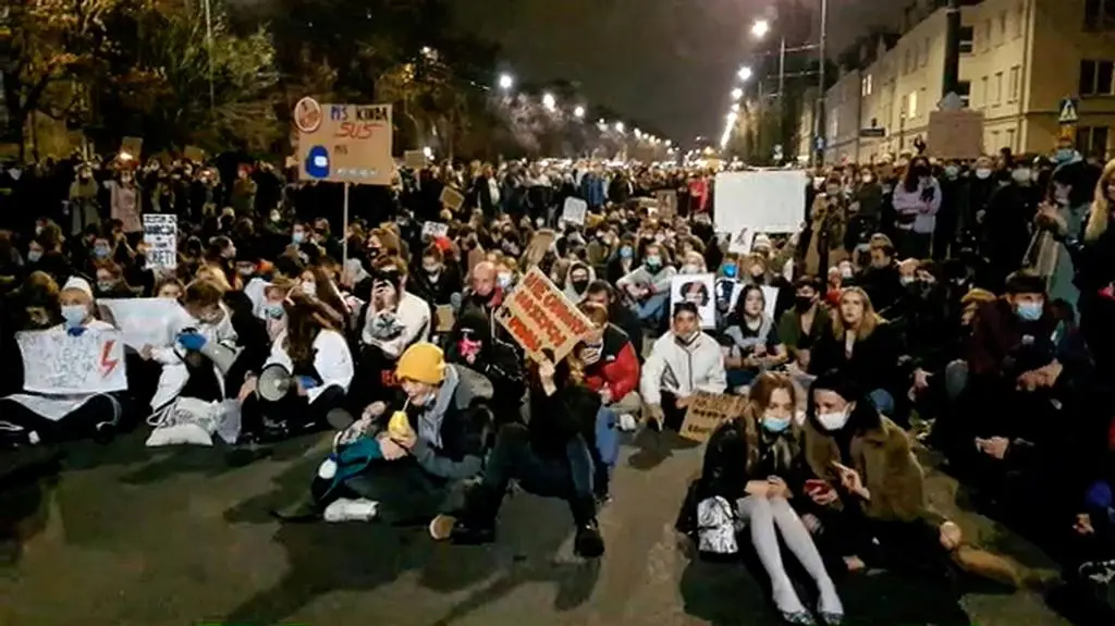 Protest na Żoliborzu