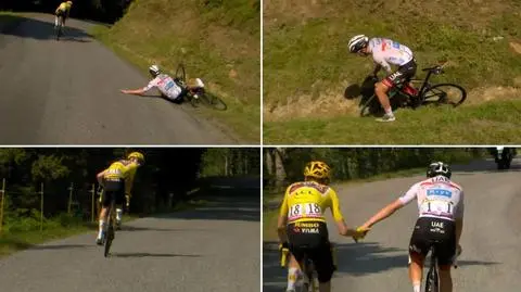 "Takie gesty niecodziennie się ogląda". Fair play godne podziwu na trasie Tour de France