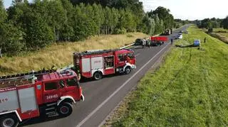 Wypadek na drodze S22