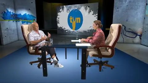 Grafik Andrzej Pągowski w "Tak jest" w TVN24