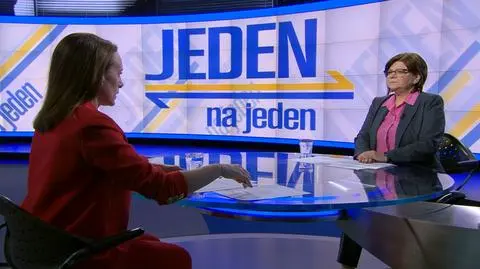 Izabela Leszczyna w "Jeden na jeden". Oglądaj na żywo