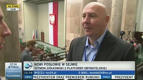 Mistrz olimpijski w rzucie młotem w sejmowych ławach