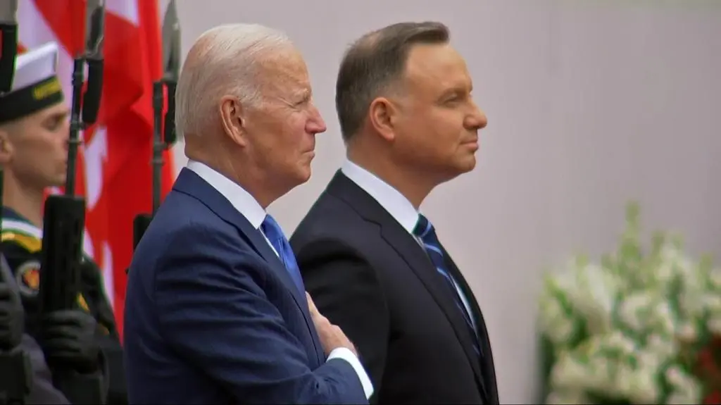 Joe Biden and Andrzej Duda
