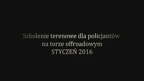 Szkolenie policjantów na torze offroadowym
