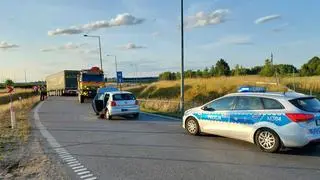 Do zdarzenia doszło w pobliżu wjazdu na drogę ekspresową