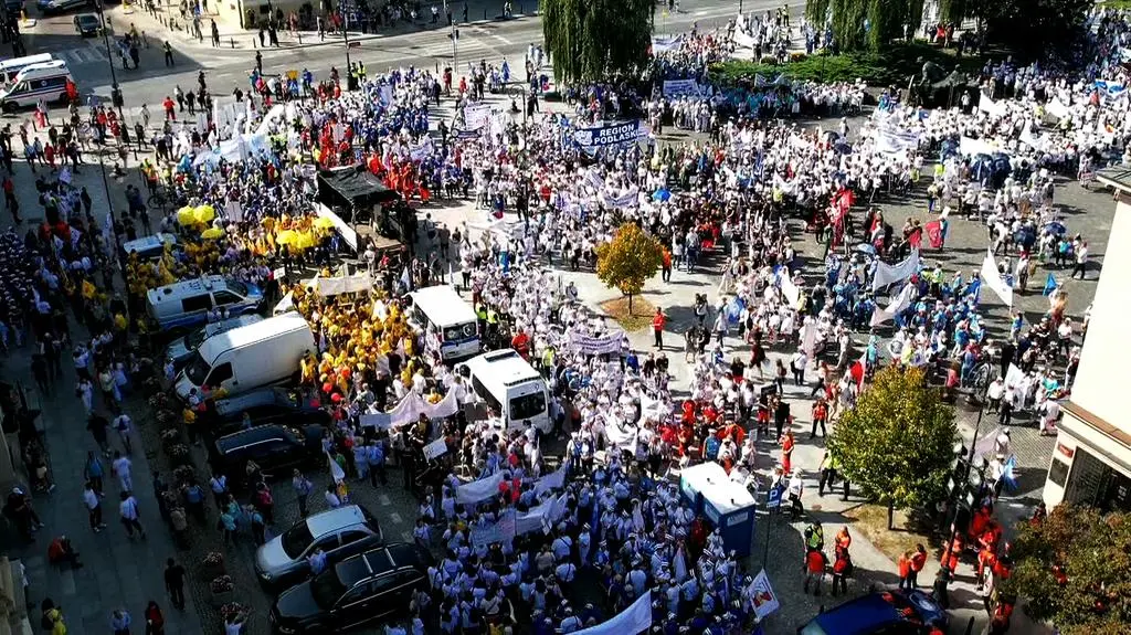 Protest pracowników służby zdrowia