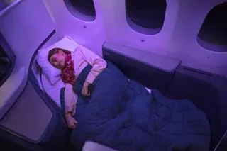 Miejsce w klasie Business Premier Luxe linii Air New Zealand