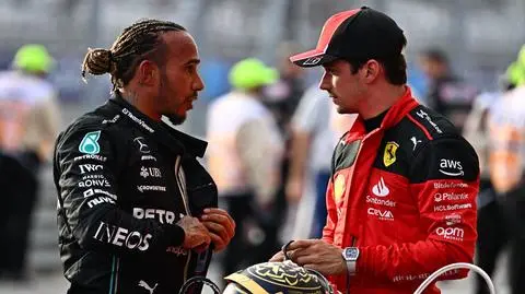 Lewis Hamilton e Charles Leclerc, GP Austin
