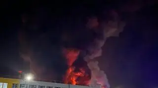 Pożar firmy oponiarskiej w Dębicy