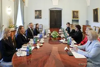 Spotkanie Andrzeja Dudy z posłankami Lewicy