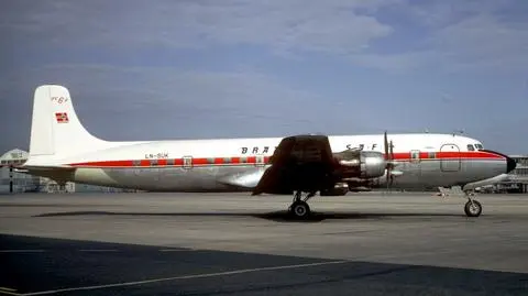 Samolot Douglas DC-6 linii Braathens Safe
