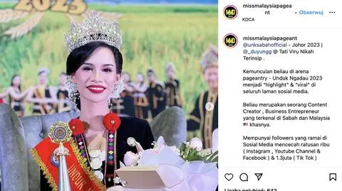 Malezyjska miss dodała "szalone" wideo z wakacji. KDCA pozbawiło ją tytułu królowej piękności 