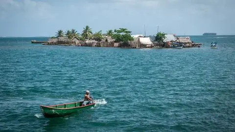 Wyspa archipelagu San Bias w regionie Kuna Yala