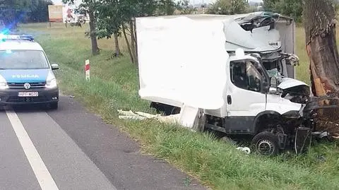 Kierowca samochodu dostawczego zginął na miejscu