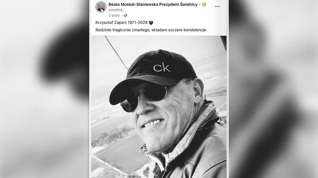 Prezydentka Świdnicy żegna pilota balonowego