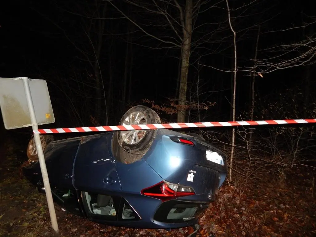 Auto dachowało 