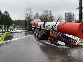 Kierowca ciężarówki był trzeźwy
