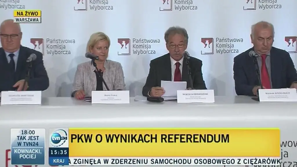 PKW przedstawiła oficjalne wyniki referendum