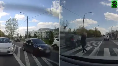 Jeden kierowca i trzy złamane przepisy. "O mało nie przejechał kobiety"