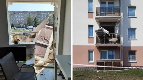 Wywarzone zostały drzwi i okno balkonowe