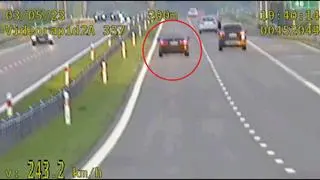 Jechał prawie 250 km na godzinę. Dostał 2,5 tys. zł mandatu i 15 punktów karnych 