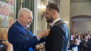 Były i obecny prezydent Krakowa: Jacek Majchrowski i Aleksander Miszalski