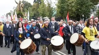 "Złoty donek" wziął udział w manifestacji w Warszawie 14 września b