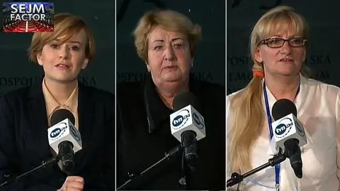Anna Krupka (PiS) Henryka Krzywonos-Strycharska (PO) i Barbara Chrobak (Kukiz15)
