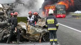 22.06.2015 | Karambol na autostradzie A4. Dwie osoby nie żyją