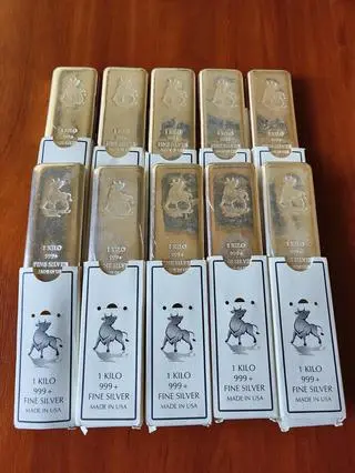 Policjanci znaleźli u podejrzanych między innymi sztabki srebra, obrazy uznanych artystów i gotówkę