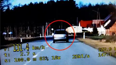 Jechał o 81 km/h za szybko. Na trzy miesiące stracił prawo jazdy