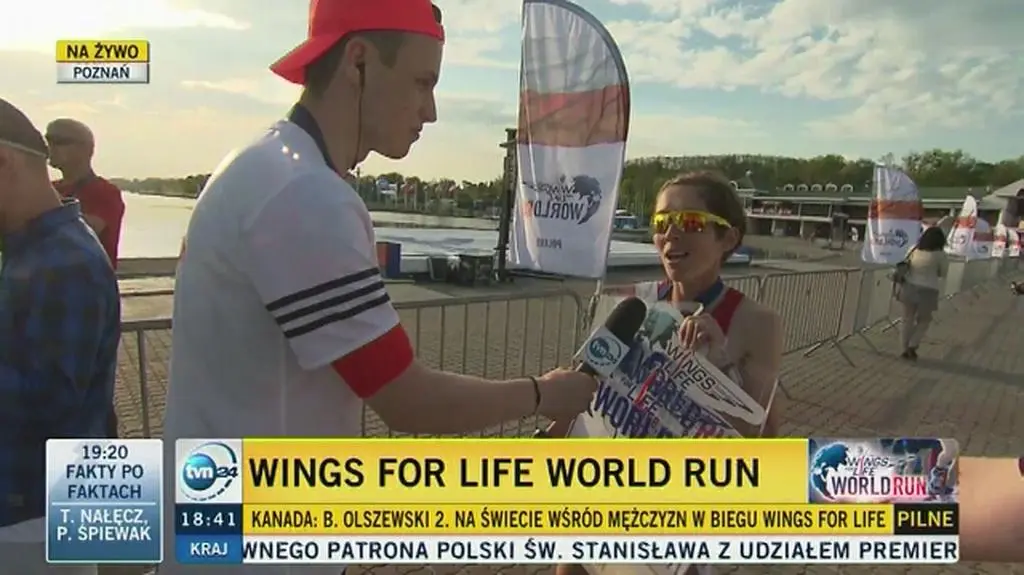 Agnieszka Janasiak - najlepsza Polka w poznańskim Wings for Life