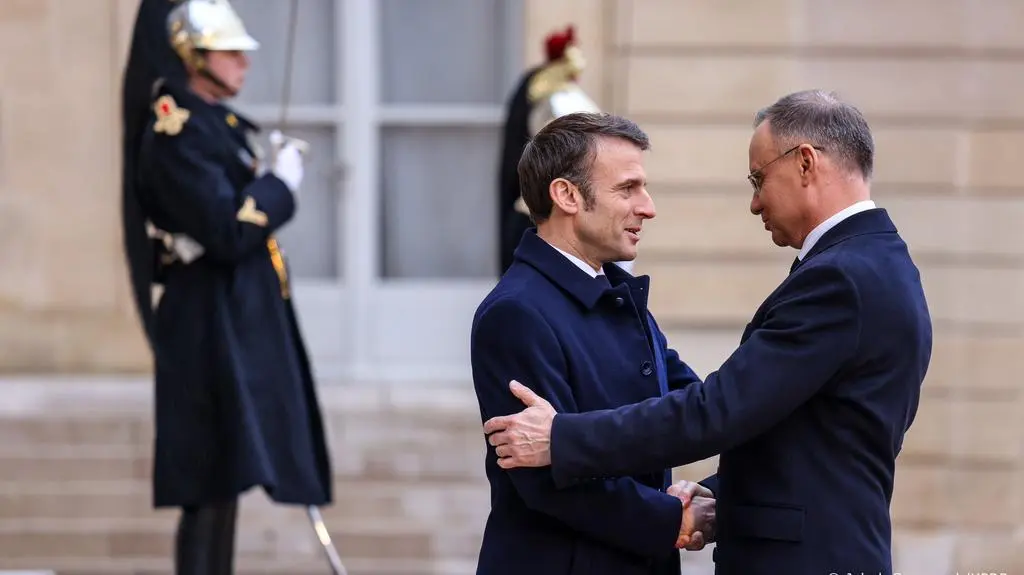 Emmanuel Macron i Andrzej Duda