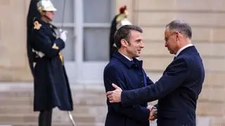 Emmanuel Macron i Andrzej Duda