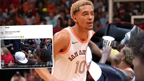 Zabawna scena z udziałem Sochana. "On naprawdę zjadł popcorn"