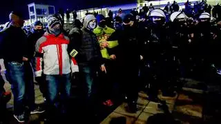 Interwencja policjantów na środowym proteście