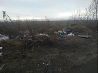 Jedno z dzikich wysypisk na terenie gminy