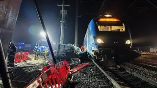 Pasażerom pociągu nic się nie stało