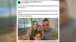 Porwani z domu, ze służby, imprezy, ulicy. Kim są osoby przetrzymywane przez Hamas?