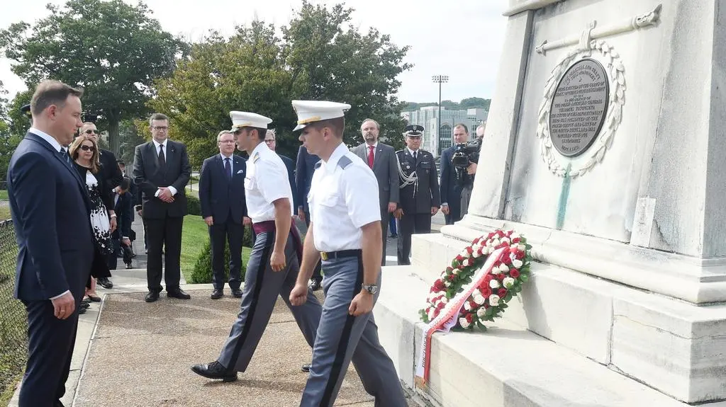 Prezydent złożył kwiaty przed pomnikiem Tadeusza Kościuszki w West Point