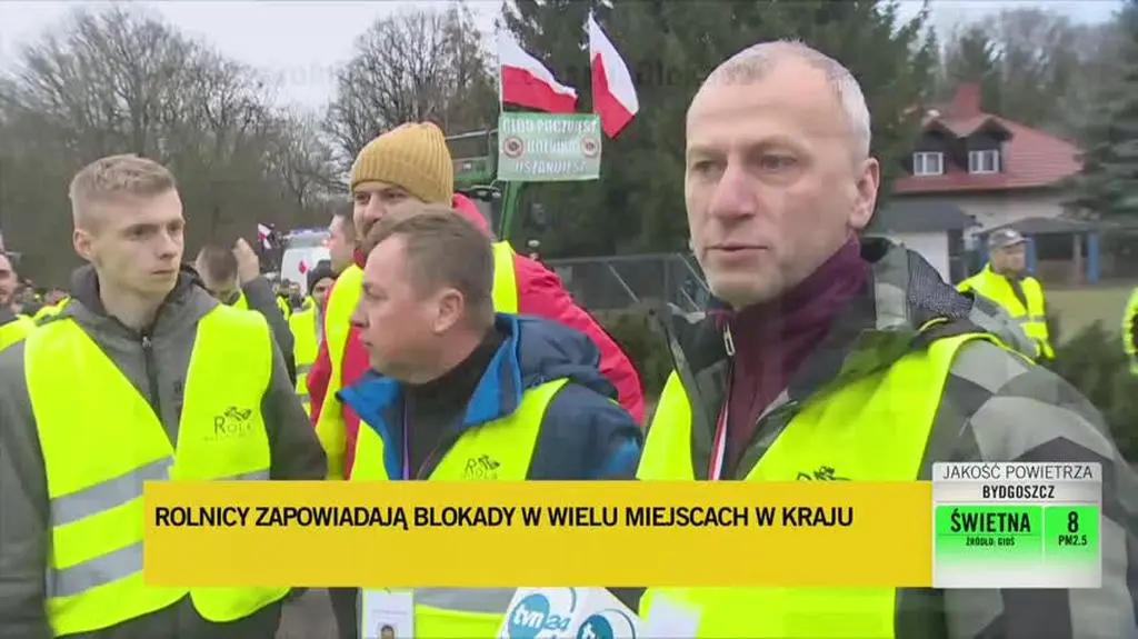 Protesty rolników w Poznaniu