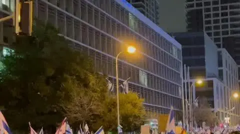 Sobotnie protesty w Tel Awiwie