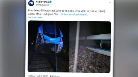 Ziemia spadła na autobus, pociąg się wykoleił