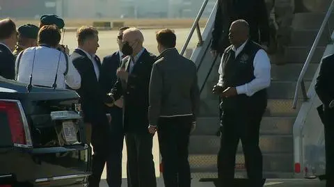 Joe Biden powitany w Polsce
